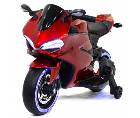 Детский электромотоцикл Ducati Red (12V, EVA, ручка газа) - FT-1628-SP-RED