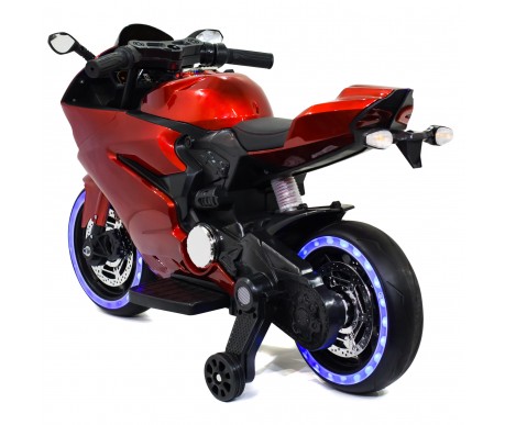 Детский электромотоцикл Ducati Red (12V, EVA, ручка газа) - FT-1628-SP-RED