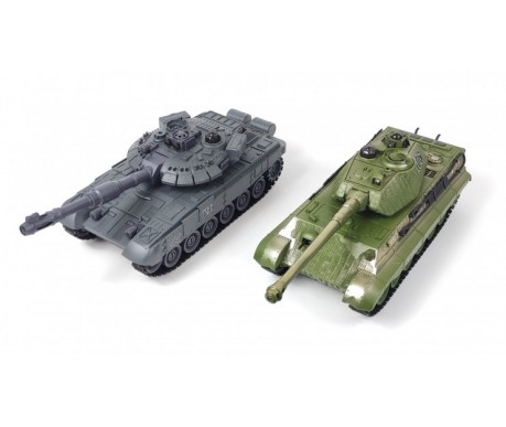 Радиоуправляемый танковый бой T90 и Tiger King масштаб 1:28