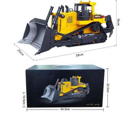 Радиоуправляемый бульдозер HUINA масштаб 1:16 2.4G - HN1554