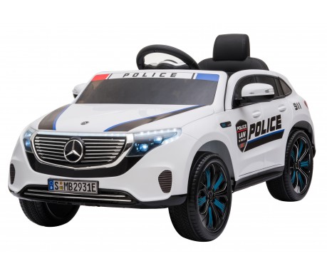 Детский электромобиль Mercedes Benz Police EQC 400 4MATIC - HL378-WHITE