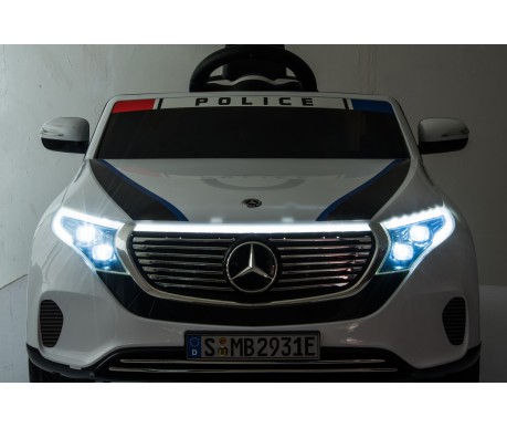 Детский электромобиль Mercedes Benz Police EQC 400 4MATIC - HL378-WHITE