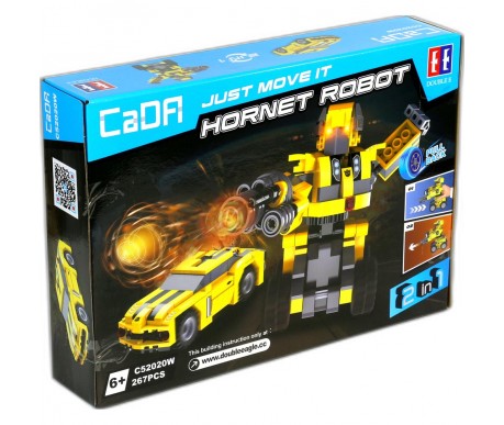 Конструктор CaDA Робот трансформер HORNET, 267 деталей - C52020W