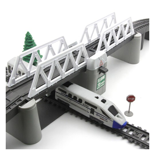 Железная дорога с раздвижным мостом, скоростной поезд, длина полотна 914 см - BSQ-2184