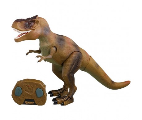 Радиоуправляемый динозавр T-Rex RuiCheng (коричневый, звук, свет) - RUI-9981-BROWN