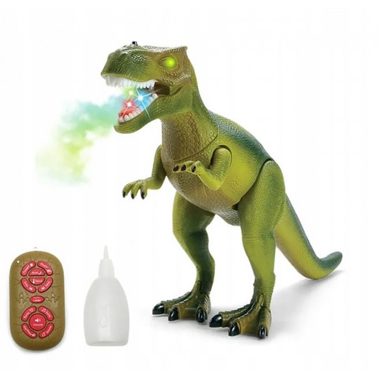 Радиоуправляемый динозавр T-Rex RuiCheng (зеленый, звук, пар, свет) - RUI-8909-GREEN