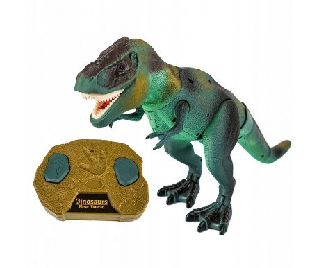 Радиоуправляемый динозавр T-Rex RuiCheng (зеленый, звук, свет) - RUI-9981-GREEN
