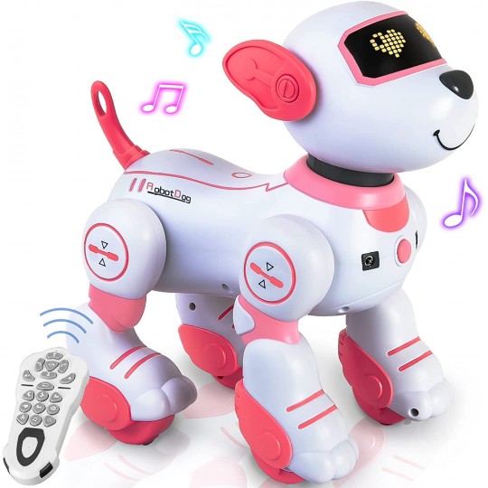 Радиоуправляемая интерактивная собака (русский звук, акб) - BG1533-PINK