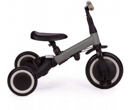 Детский беговел-велосипед 4в1 с родительской ручкой, темно-серый - TR007-DARK-GREY