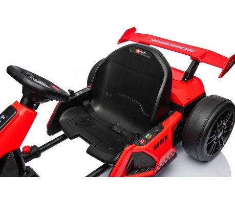Детский электромобиль дрифт картинг (красный, 12 км/ч, 24V) - AHL007-RED