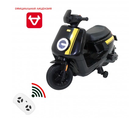 Детский электромотоцикл скутер с пультом управления NIU MQi+ Sport 12V - AHL012-BLACK