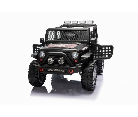 Детский электромобиль джип XMX с полным приводом (черный, EVA, 12V) - XMX618-4WD-BLACK