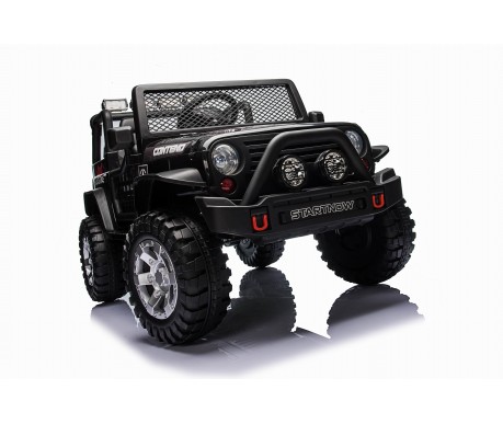 Детский электромобиль джип XMX с полным приводом (черный, EVA, 12V) - XMX618-4WD-BLACK