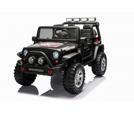 Детский электромобиль джип XMX с полным приводом (черный, EVA, 12V) - XMX618-4WD-BLACK