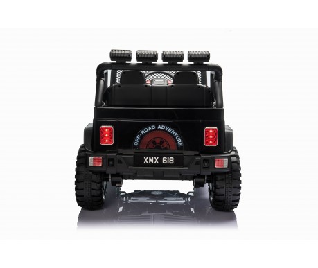 Детский электромобиль джип XMX с полным приводом (черный, EVA, 12V) - XMX618-4WD-BLACK