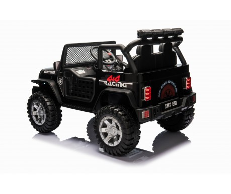 Детский электромобиль джип XMX с полным приводом (черный, EVA, 12V) - XMX618-4WD-BLACK