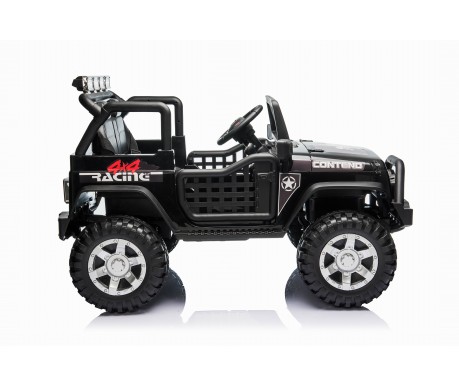 Детский электромобиль джип XMX с полным приводом (черный, EVA, 12V) - XMX618-4WD-BLACK