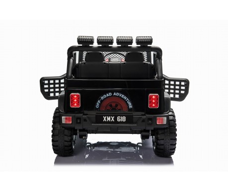 Детский электромобиль джип XMX с полным приводом (черный, EVA, 12V) - XMX618-4WD-BLACK