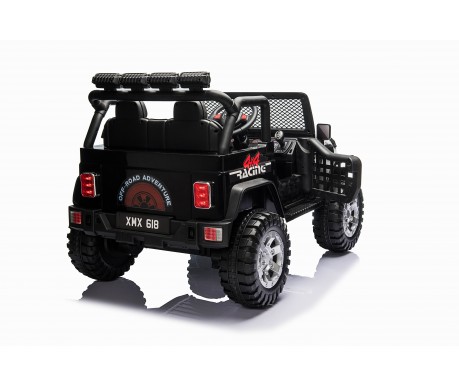 Детский электромобиль джип XMX с полным приводом (черный, EVA, 12V) - XMX618-4WD-BLACK