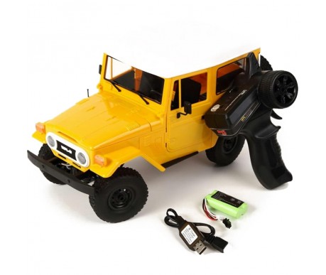 Радиоуправляемый внедорожник WPL Toyota FJ40 желтый 4WD масштаб 1:16 2.4G - WPLC-34-YELLOW