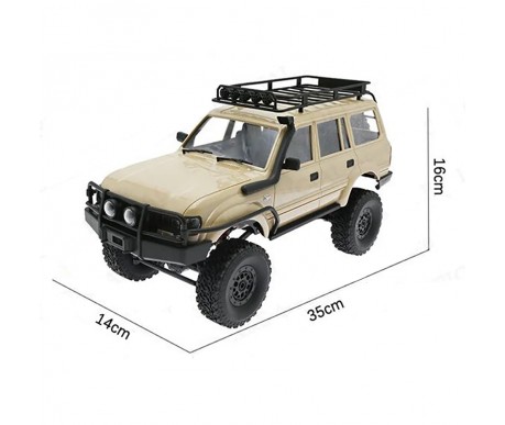 Радиоуправляемый краулер WPL C54-1 Land Cruiser LC80 желтый 1:16 - WPLC54-1-YELLOW