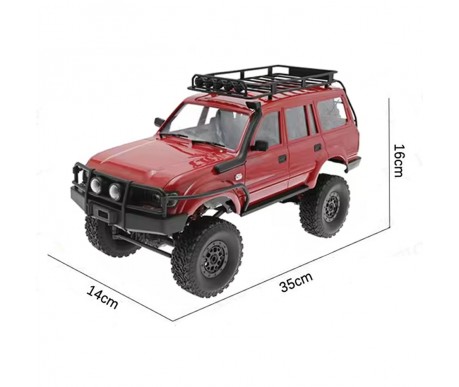 Радиоуправляемый краулер WPL C54-1 Land Cruiser LC80 красный 1:16 - WPLC54-1-RED