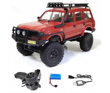 Радиоуправляемый краулер WPL C54-1 Land Cruiser LC80 красный 1:16 - WPLC54-1-RED