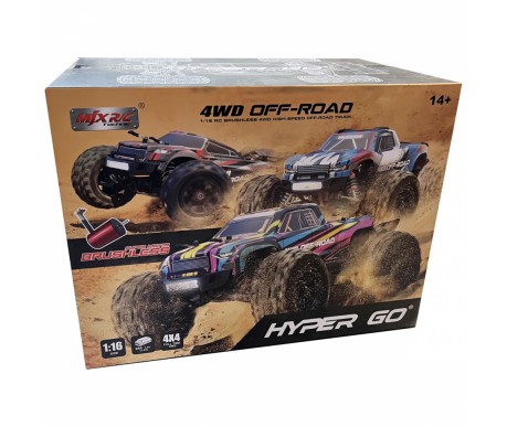 Радиоуправляемый монстр MJX Hyper Go 4WD Brushless 1:16 - MJX-16208