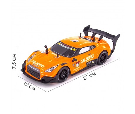 Радиоуправляемая машина для дрифта Nissan GTR R35 (свет, пар, 4WD 1:14) - RC-18D-1