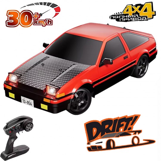 Радиоуправляемая машина для дрифта Toyota AE86 (35 см, 30 км/ч, акб, 1:12)  - HB-R1202