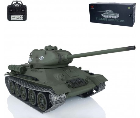 Радиоуправляемый танк Heng Long T-34 Pro V7.0 масштаб 1:16 RTR 2.4GHz - 3909-1Pro V7.0