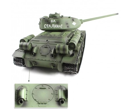 Радиоуправляемый танк Heng Long T-34 S version V7.0 масштаб 1:16 2.4G - 3909-1-Upg-V7