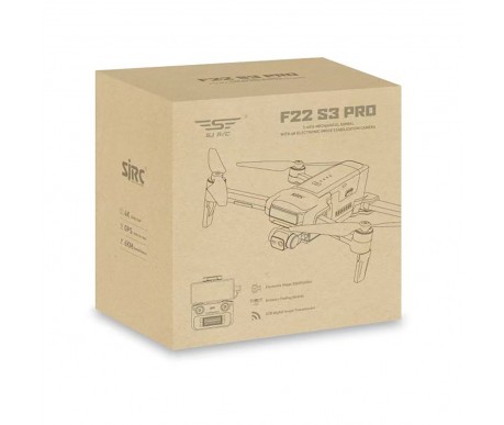 Квадрокоптер SJRC F22 S3 PRO 3-AXIS 4K EIS 5G GPS - F22 S3 PRO