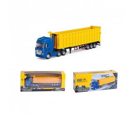 Металлический грузовик самосвал HUI NA TOYS масштаб 1:50 - HN1731-YELLOW