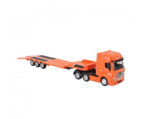 Металлический грузовик трейлер HUI NA TOYS масштаб 1:50 - HN1730-ORANGE