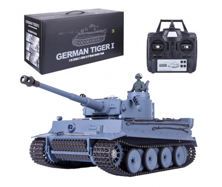 Радиоуправляемый танк Heng Long German Tiger V7.0 масштаб 1:16 2.4G - 3818-1-V7