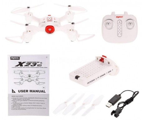 Радиоуправляемый квадрокоптер Syma X23 White 6-AXIS RTF 2.4G - X23-WHITE