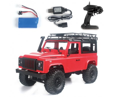 Радиоуправляемый внедорожник Land Rover Defender 4WD 1:12 - MN-90-RED