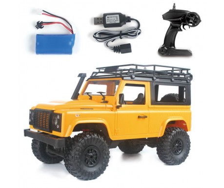 Радиоуправляемый внедорожник Land Rover Defender 4WD 1:12 - MN-90-YELLOW