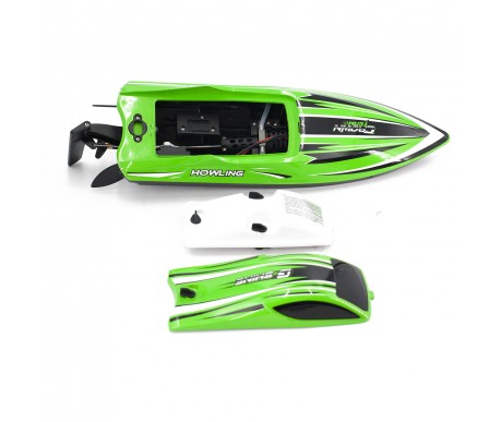 Радиоуправляемый катер Chasing Waves PRO с сумкой (41 см, 55 км/ч, Brushless) - HJ818PRO-GREEN-BAG