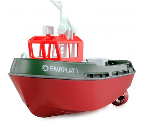 Радиоуправляемый буксир Tugboat зеленый 2.4G 1:72 - HL-3800-G