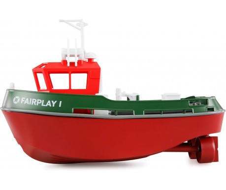 Радиоуправляемый буксир Tugboat зеленый 2.4G 1:72 - HL-3800-G