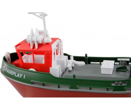 Радиоуправляемый буксир Tugboat зеленый 2.4G 1:72 - HL-3800-G