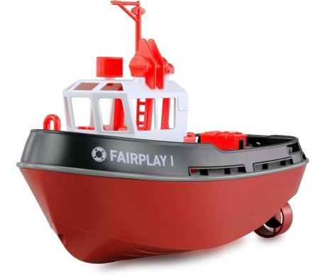 Радиоуправляемый буксир Tugboat черный 2.4G 1:72 - HL-3800-B