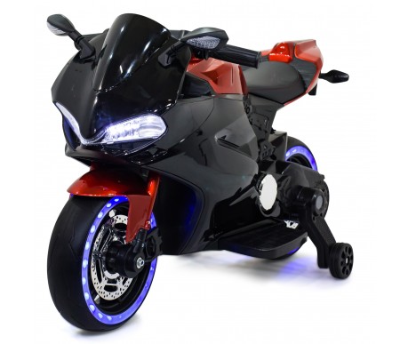 Детский электромотоцикл Ducati Red Black (12V, EVA, ручка газа) - FT-1628-SP-RED-BLACK
