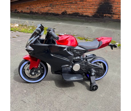 Детский электромотоцикл Ducati Red Black (12V, EVA, ручка газа) - FT-1628-SP-RED-BLACK