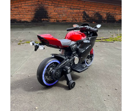 Детский электромотоцикл Ducati Red Black (12V, EVA, ручка газа) - FT-1628-SP-RED-BLACK