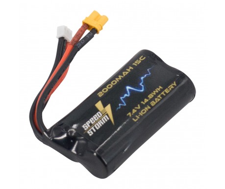 Аккумулятор Speed Storm Li-ion 18650 7.4V 2000 mAh разъем XT30 - SS-2S2000-XT30