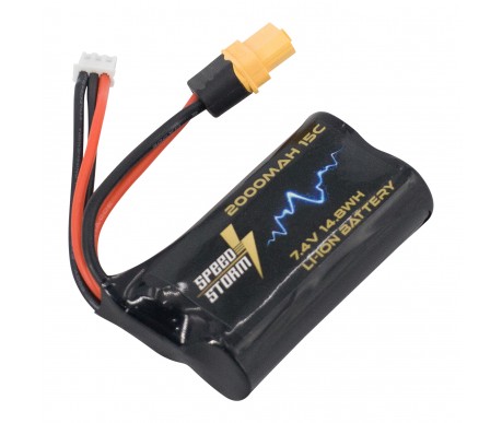 Аккумулятор Speed Storm Li-ion 18650 7.4V 2000 mAh разъем XT60 - SS-2S2000-XT60