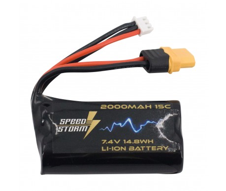 Аккумулятор Speed Storm Li-ion 18650 7.4V 2000 mAh разъем XT60 - SS-2S2000-XT60